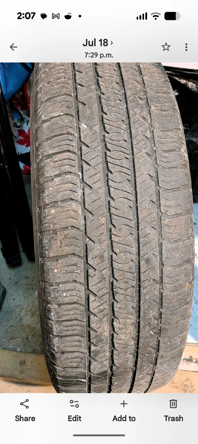 4 General Tires with 17" OEM Nissan Alloy Rims Great Condition! - photo 3