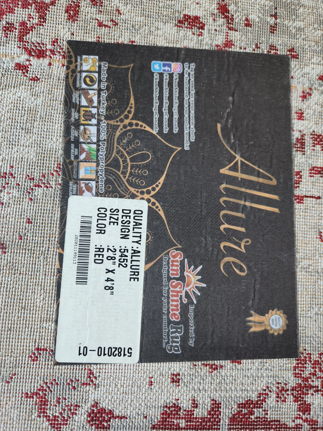 Sun Shine Rug "Allure" 2'8" X 4'8" - photo 3