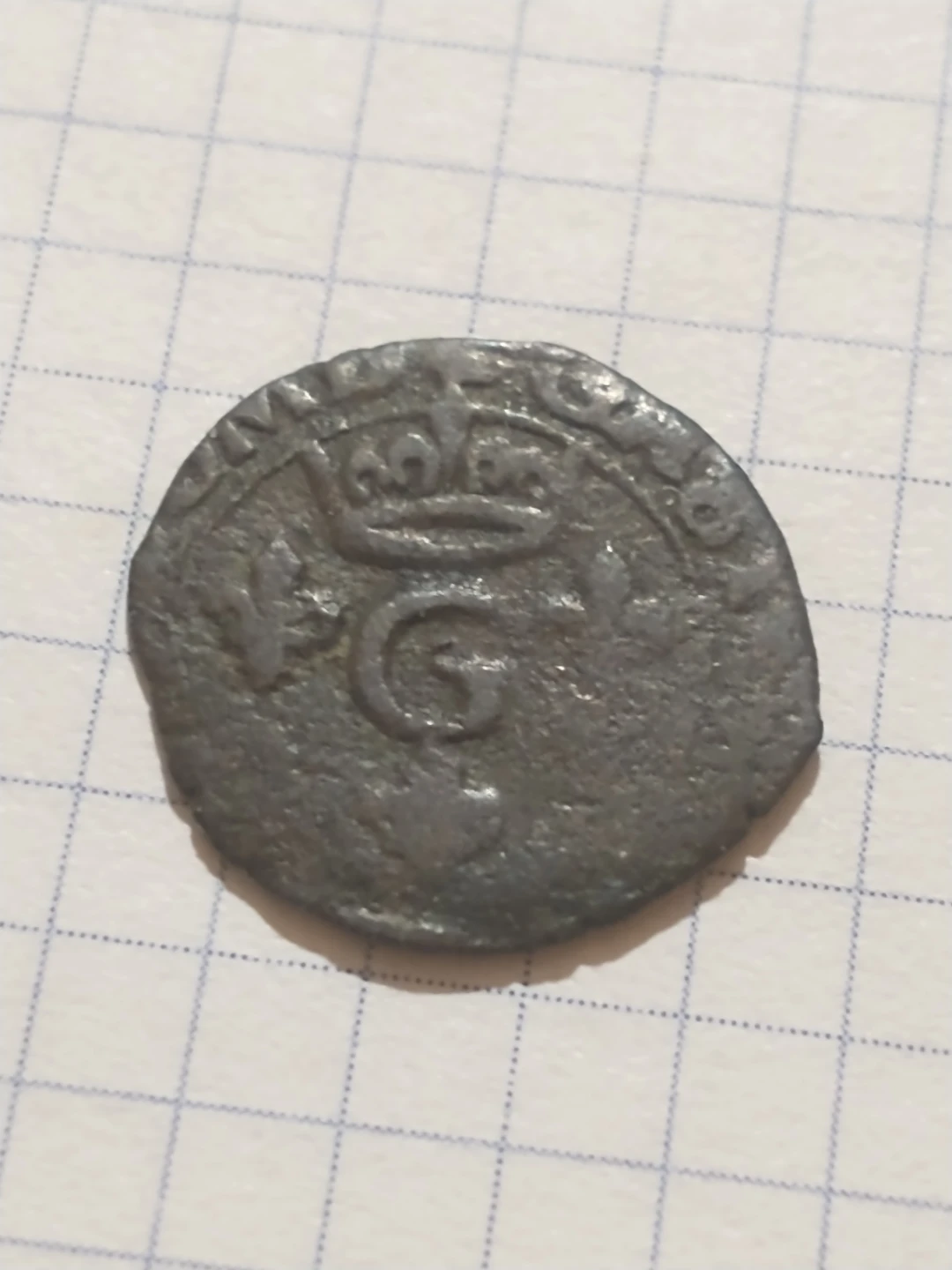 Beautiful 1600s France duche Liard, unattributed year/ruler