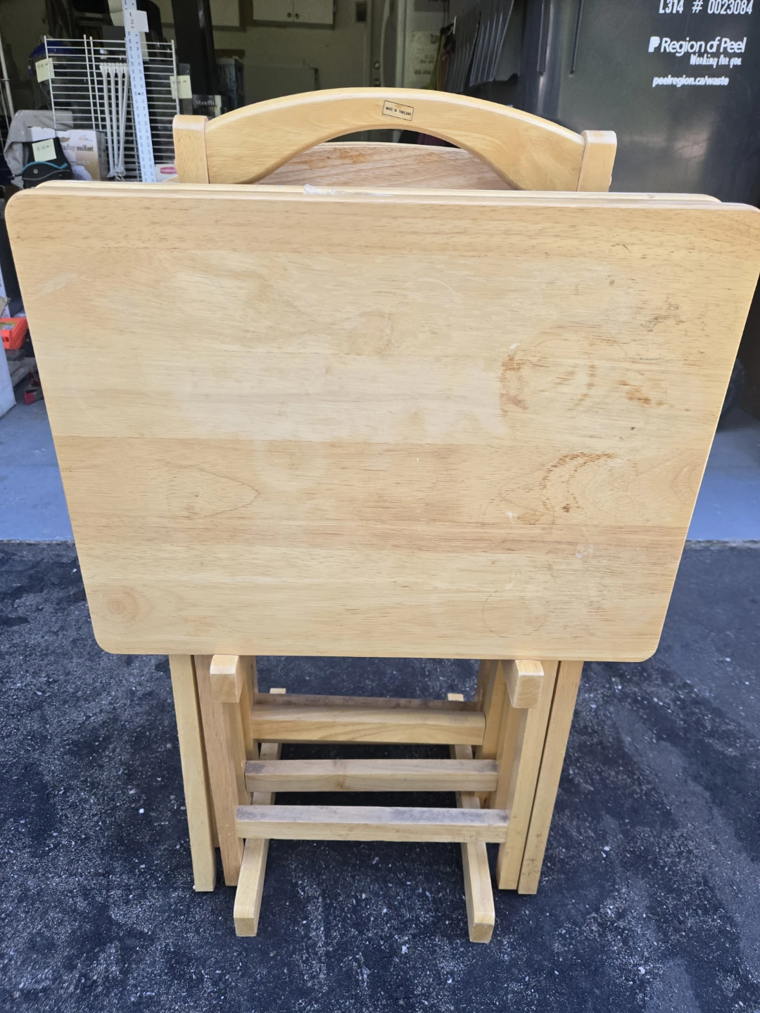 Folding TV Tray Table Set