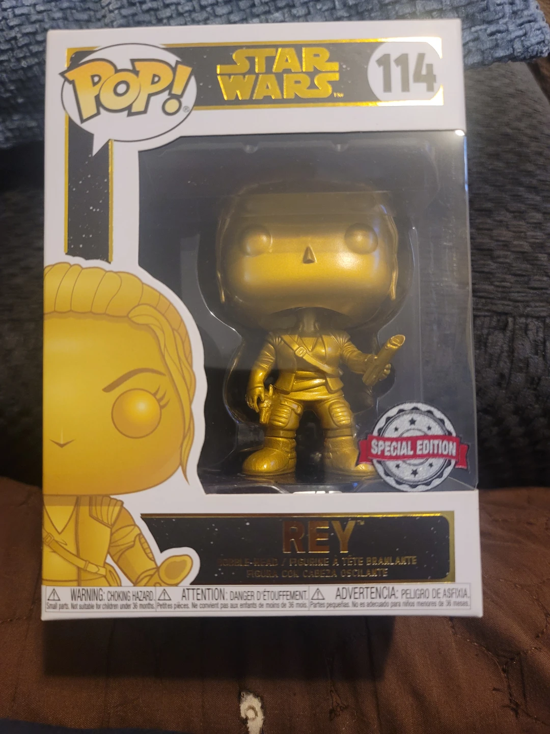 Funko Pop! Star Wars Rey #114 Gold Special Edition Figure
