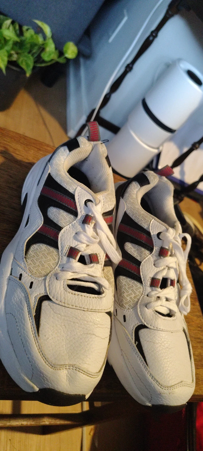 White and Black Running Shoes - photo 3