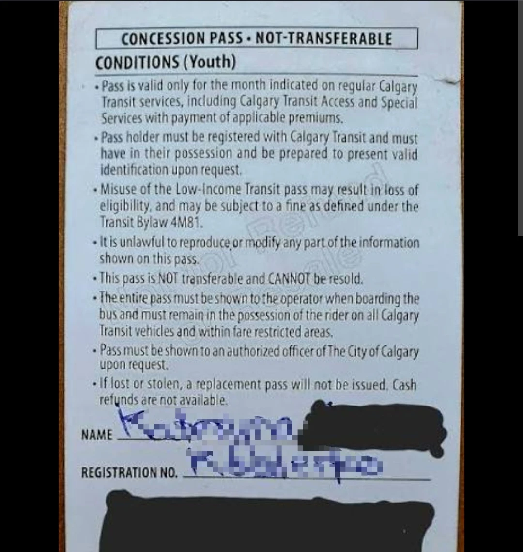 Calgary Transit Adult September Pass - photo 2