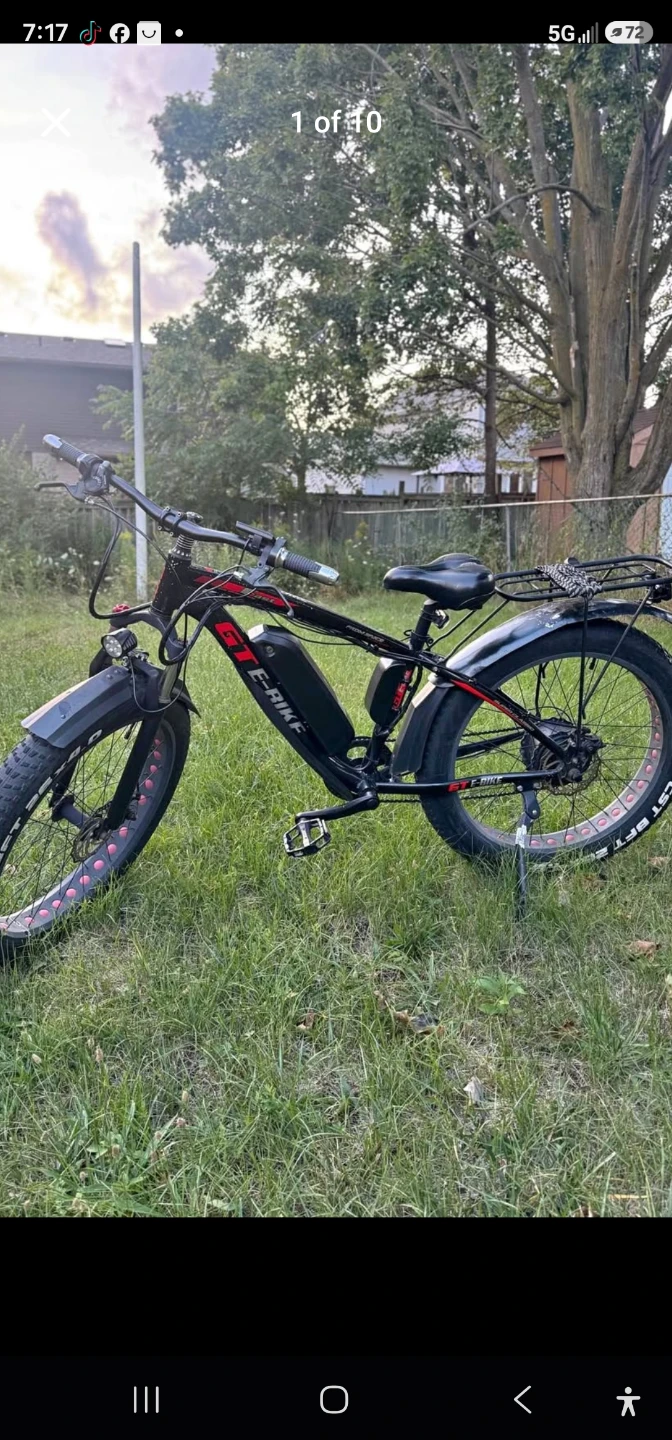 GT E-BIKE Fat Tire Electric Bike