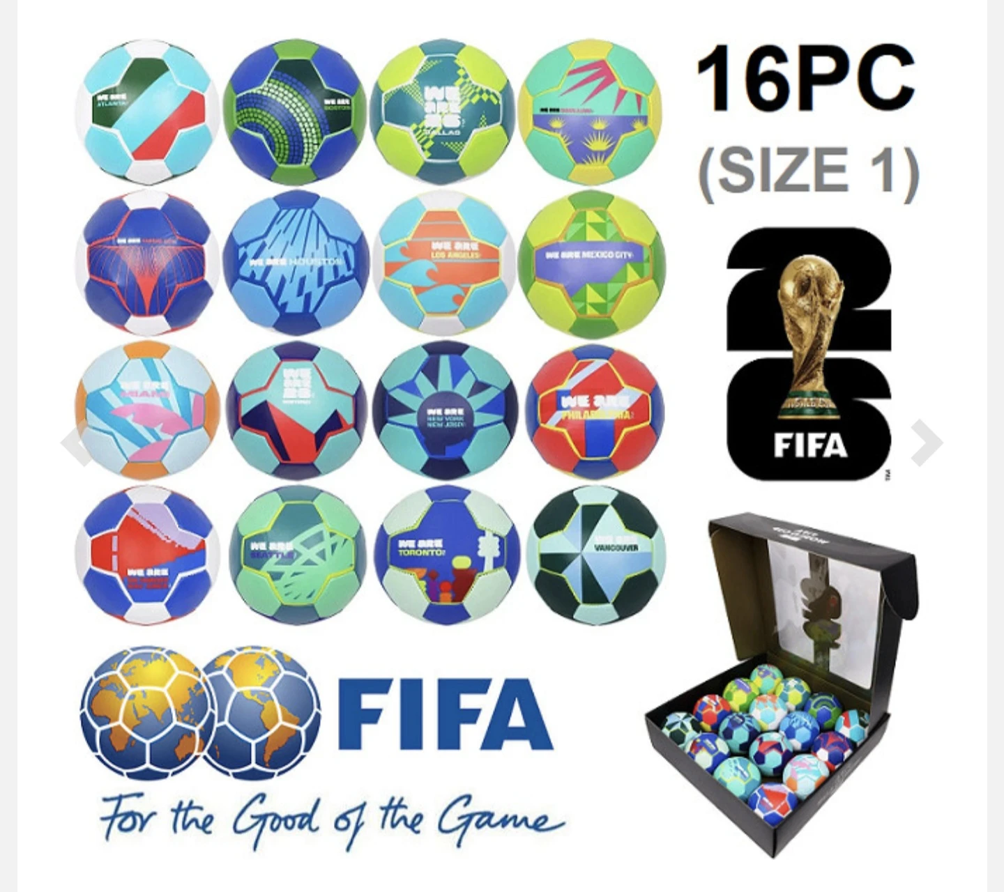 FIFA 16 Piece Size 1 Soccer Ball Set - photo 2