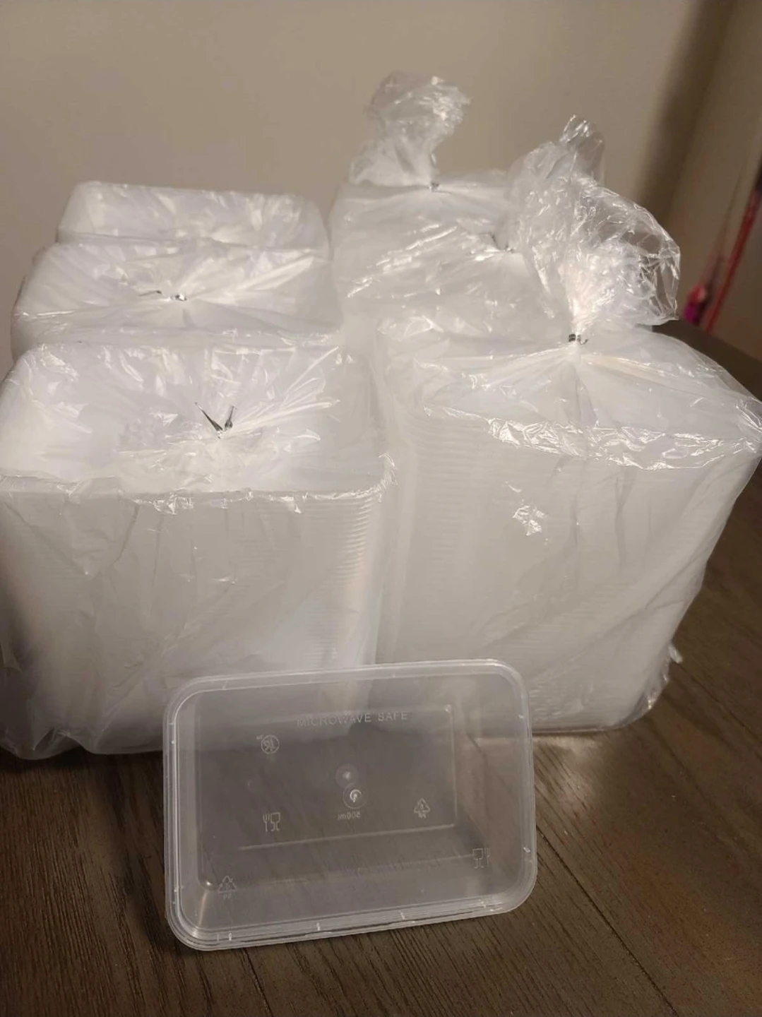 Clean Meal Prep Food Containers with lids 500ml ( 150 sets )