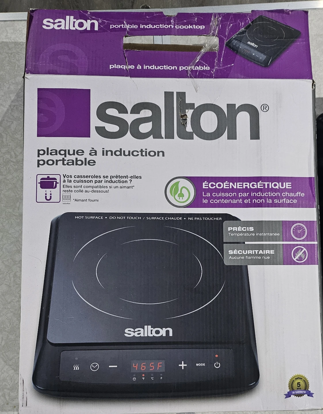 Salton Portable Induction Cooktop