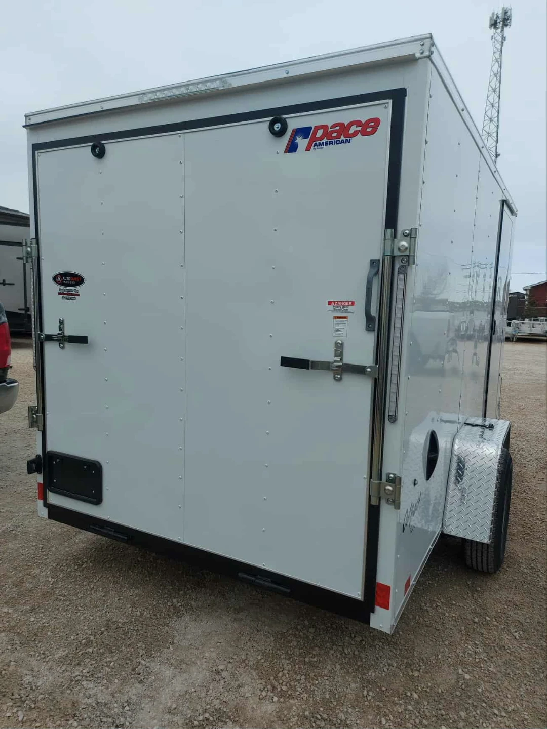 Pace v-nose trailer 6x6x12 - ramp door - photo 2