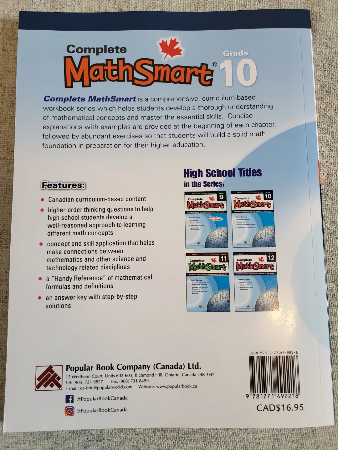 Complete MathSmart Grade 10 Workbook - photo 2