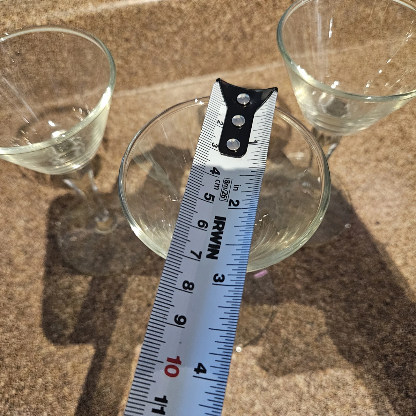 Set of 4 Clear Martini Glasses - photo 3