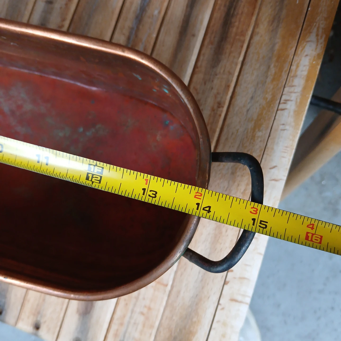 Vintage Copper Planter with Handles - photo 2