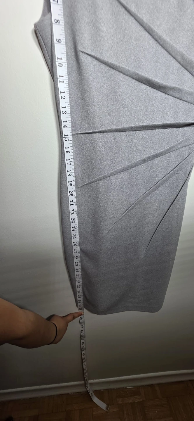 Calvin Klein Grey Sleeveless Sheath Dress - photo 4