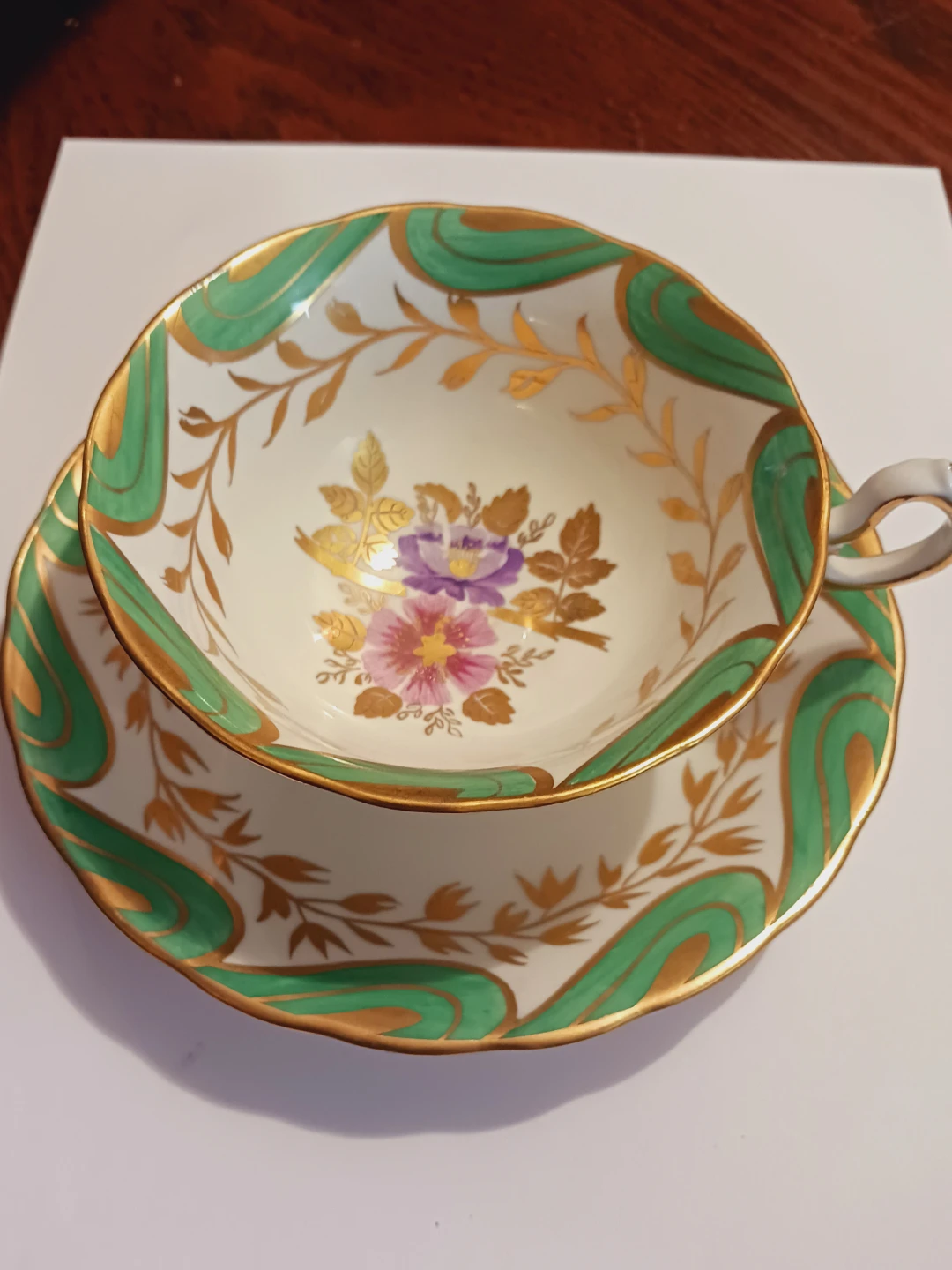 New Chelsea Staffs England Teacup and Saucer Set