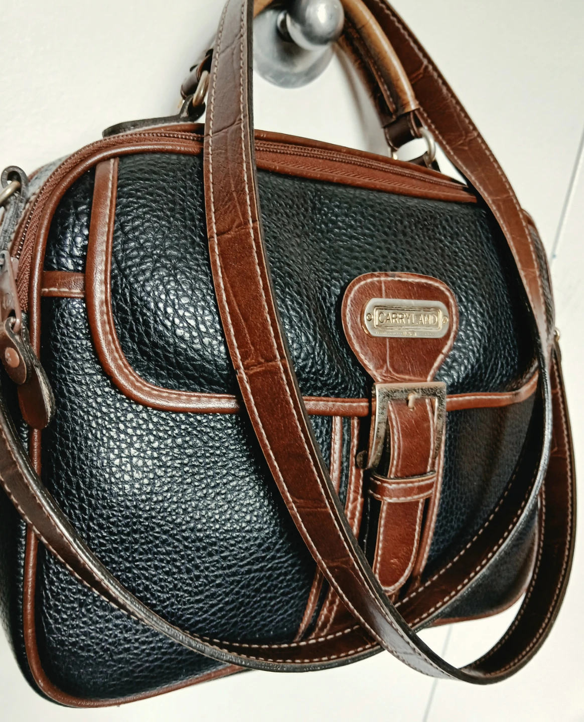 Carryland USA Black & Brown Leather Handbag - photo 2