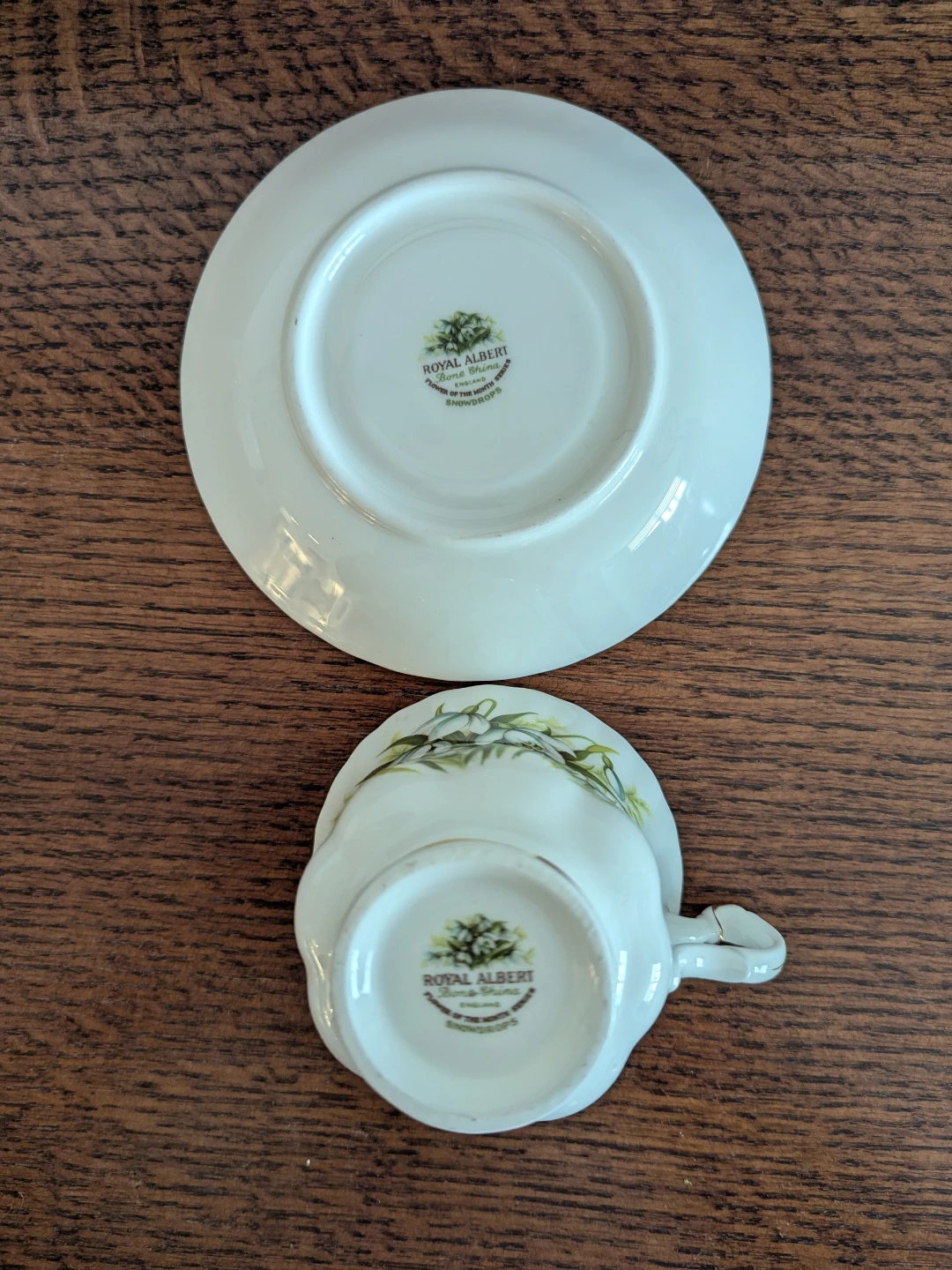 Royal Albert Snowdrops Tea Cup and Saucer - photo 2