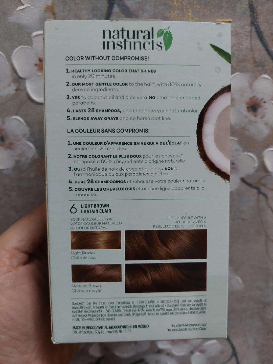 Clairol Natural Instincts 6 Light Brown Hair Colour - photo 2