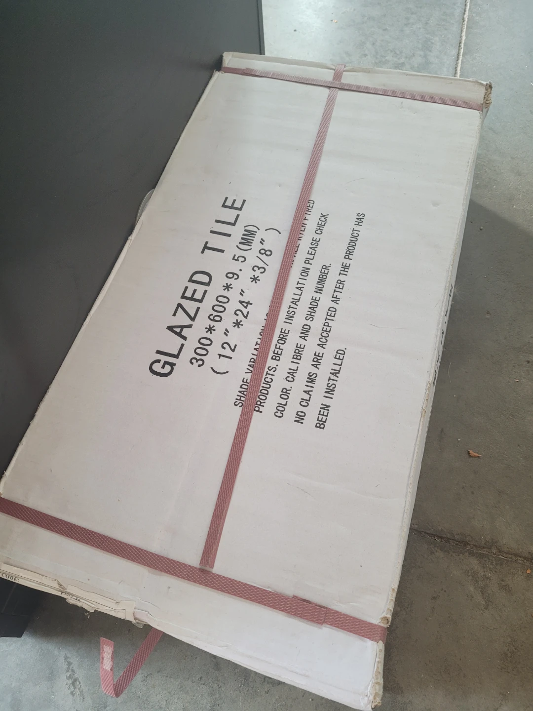 2 full boxed of Glazed Floor Tiles + 3 extras