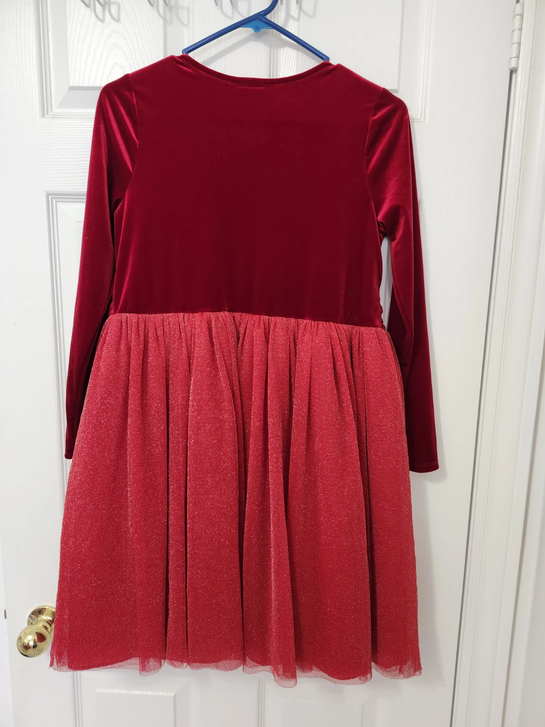 Girls Red Velvet & Sparkle Party Dress - photo 2