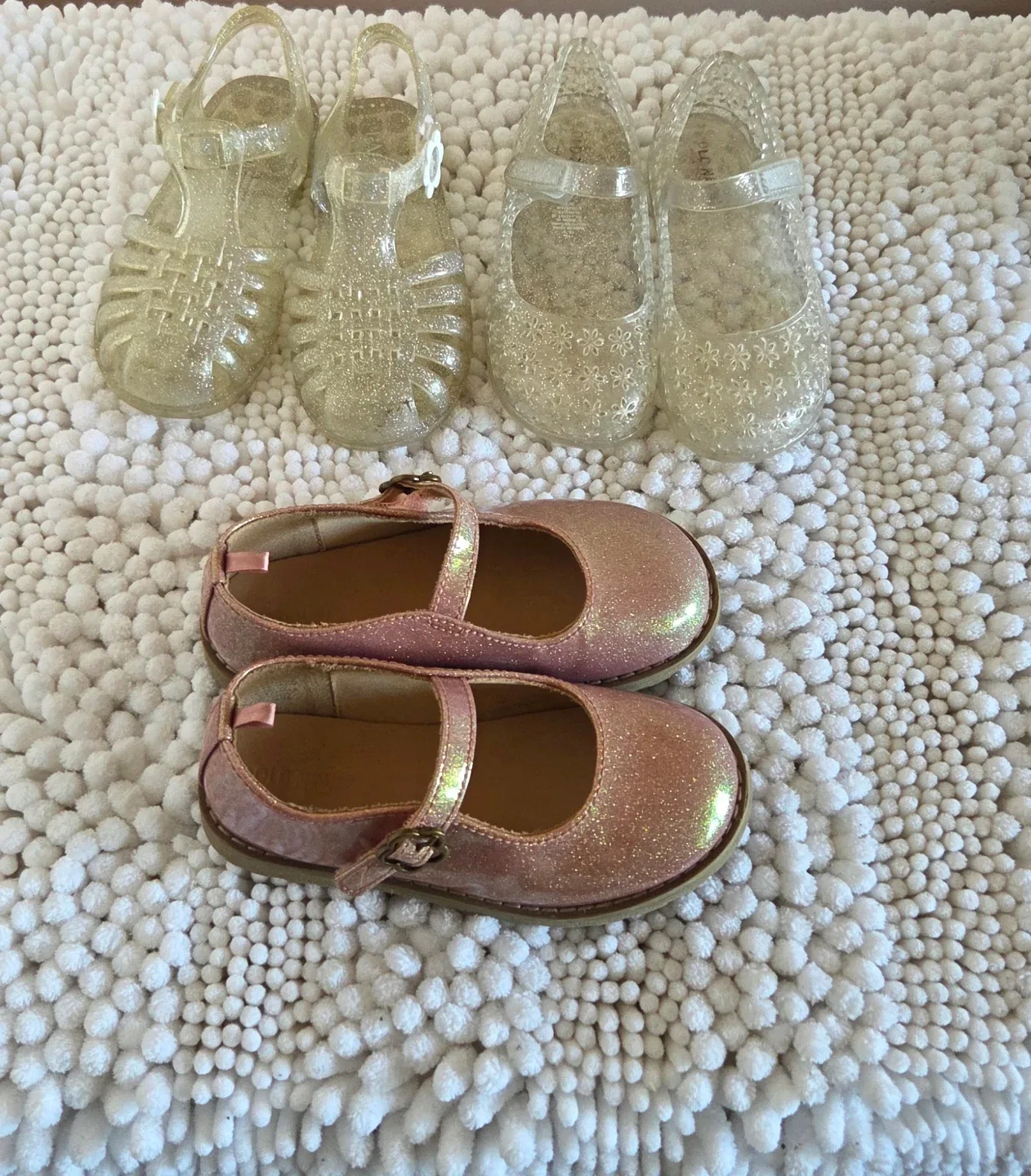 Toddler Glitter Mary Jane & Jelly Shoes Bundle
