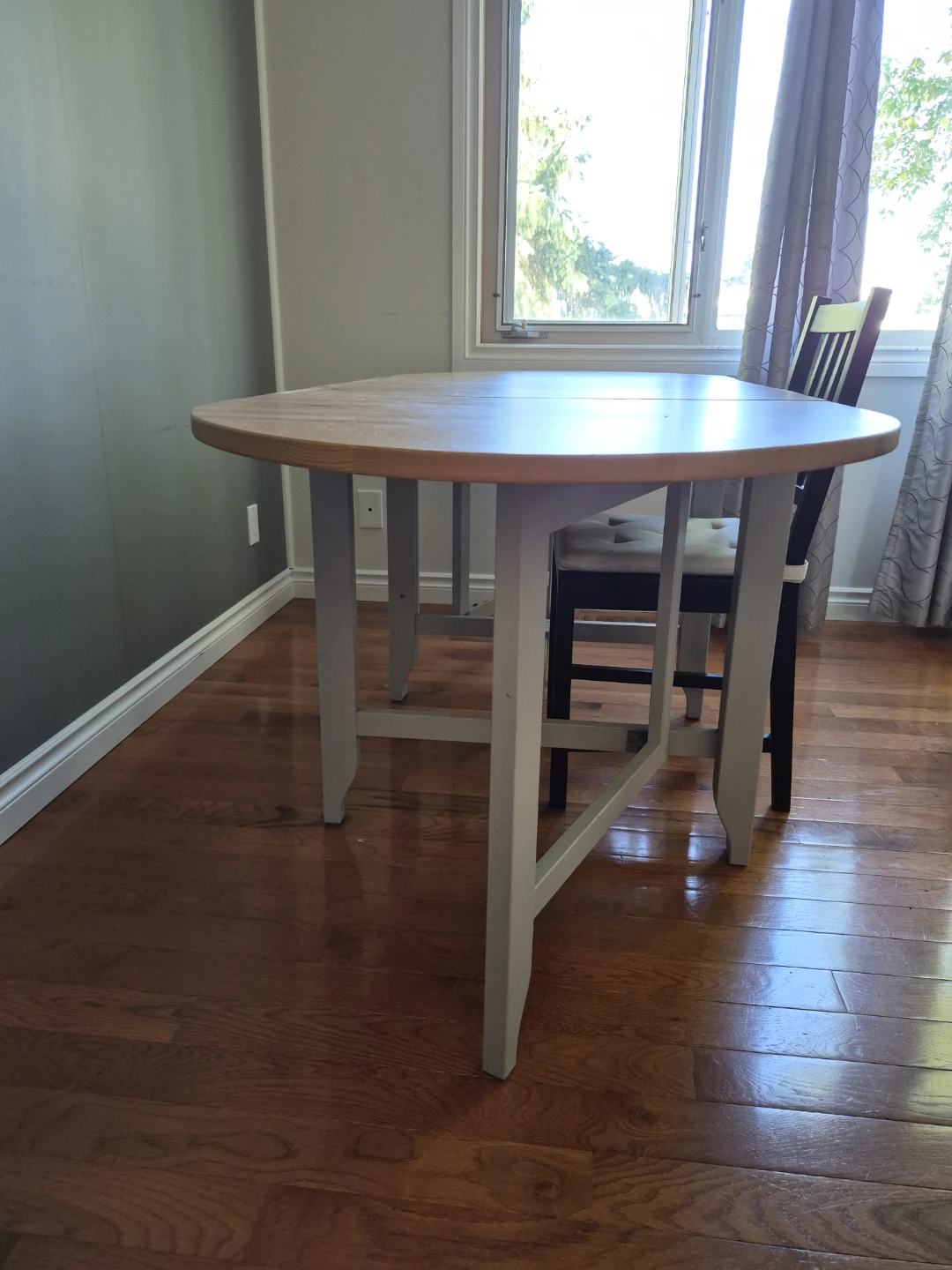 Extendable Drop Leaf Table Solid Pine - photo 2