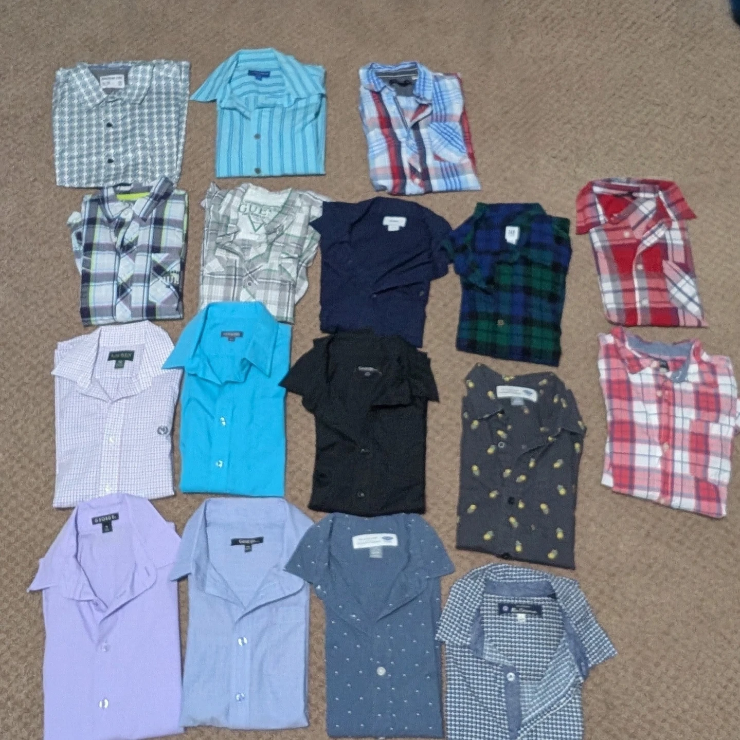 Assorted Boys' Long Sleeve Button-Up T-Shirts