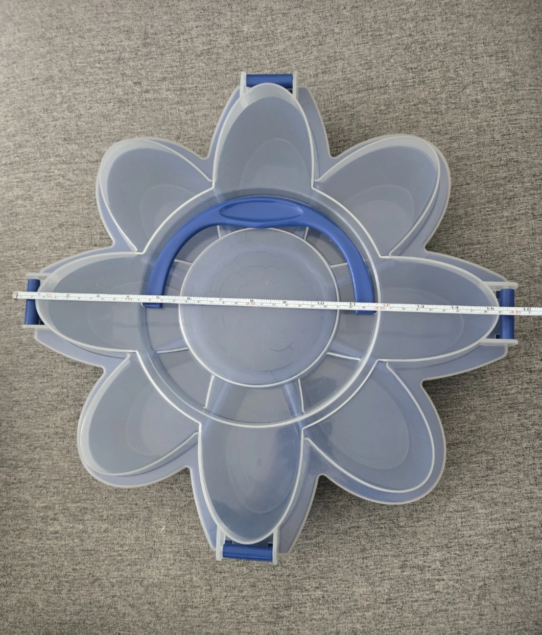 Fruit/Snack flower container with lid and handle - photo 5