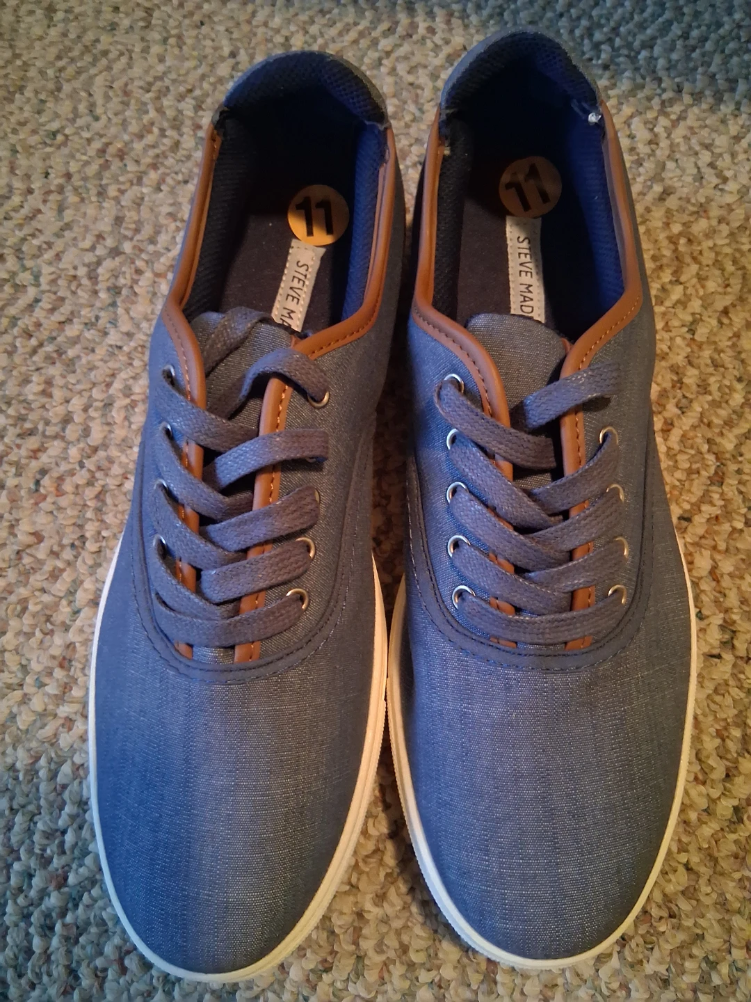 Steve Madden Blue Denim Sneakers Size 11 - photo 2