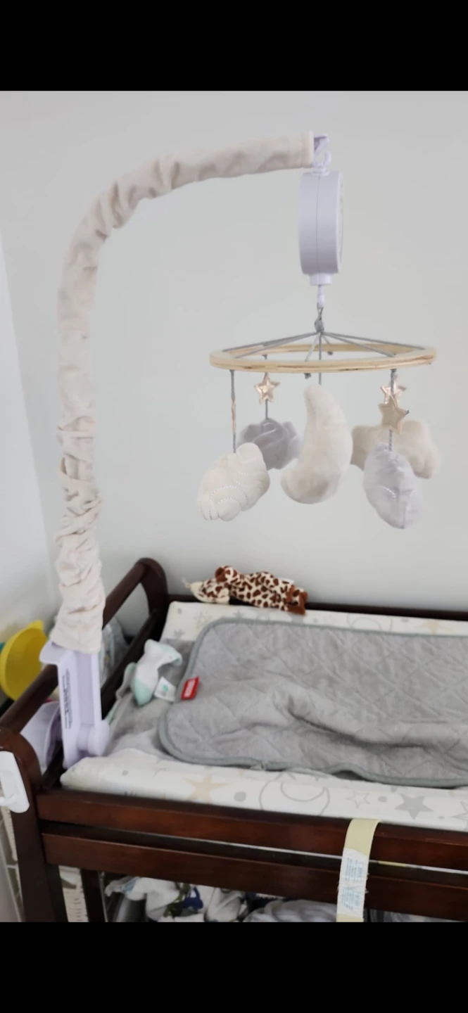 Baby Crib Mobile with Clouds and Stars