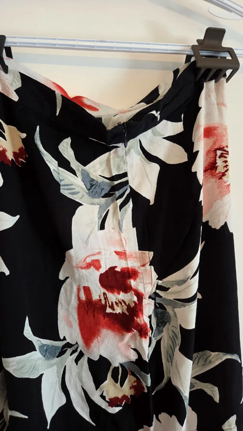 Black Floral Maxi Skirt - photo 3