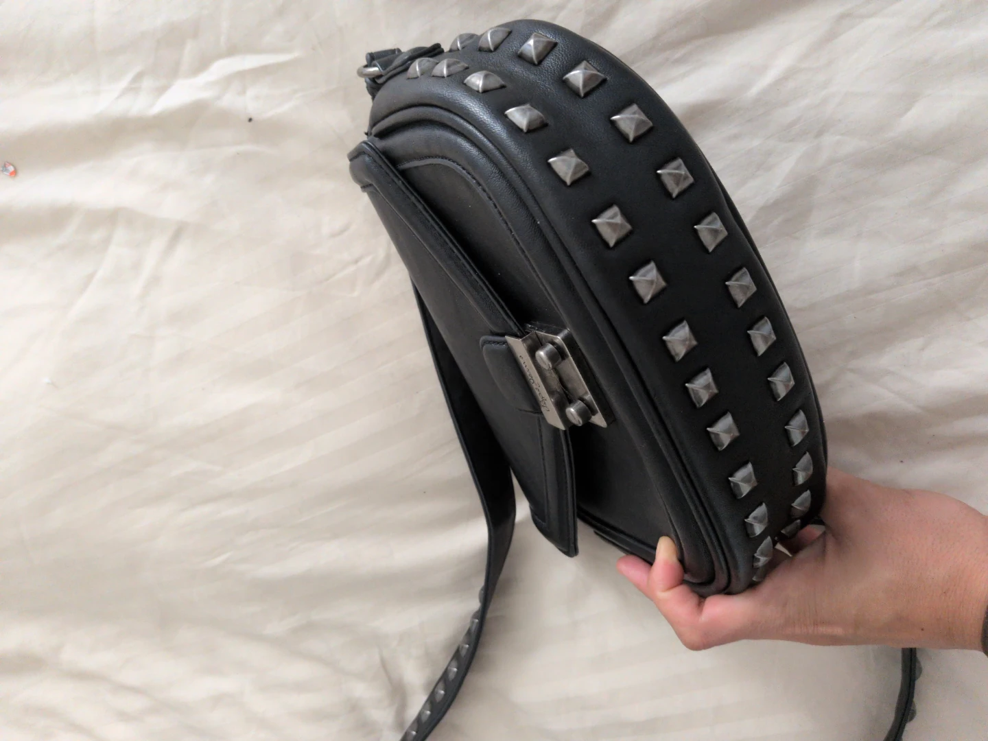 Pepe Jeans Black Studded Crossbody Bag - photo 4