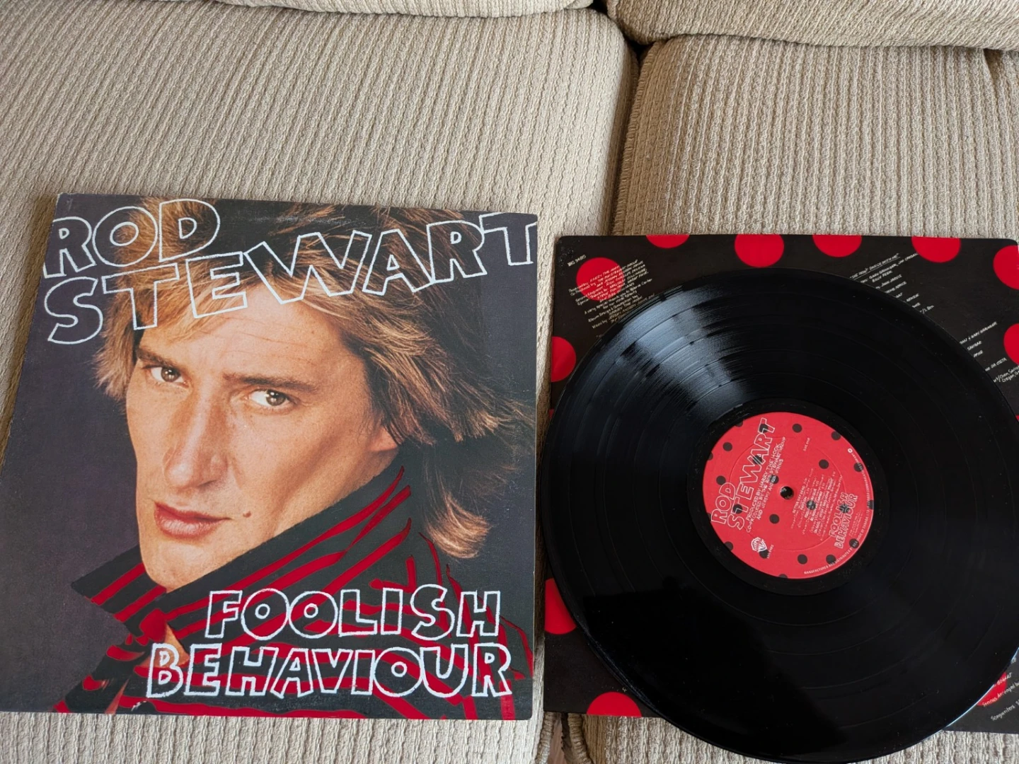 Rod Stewart – Foolish Behaviour Vinyl LP 1980 Canadian Pressing