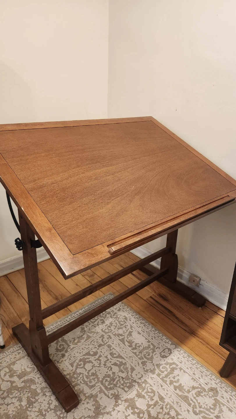 $25 Adjustable Wooden Drafting Table/ Artist's/Designer's Desk
