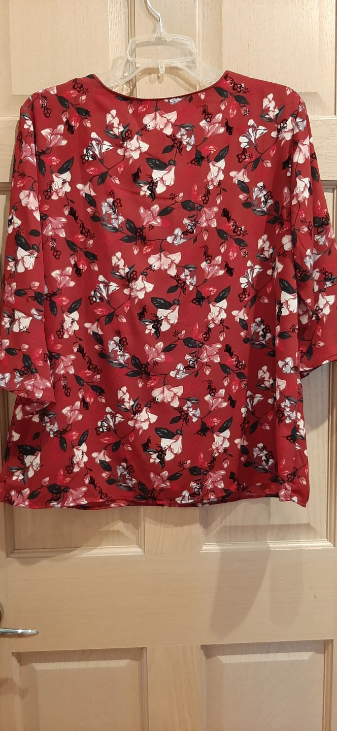 Christopher Banks red floral-print blouse-New - photo 2