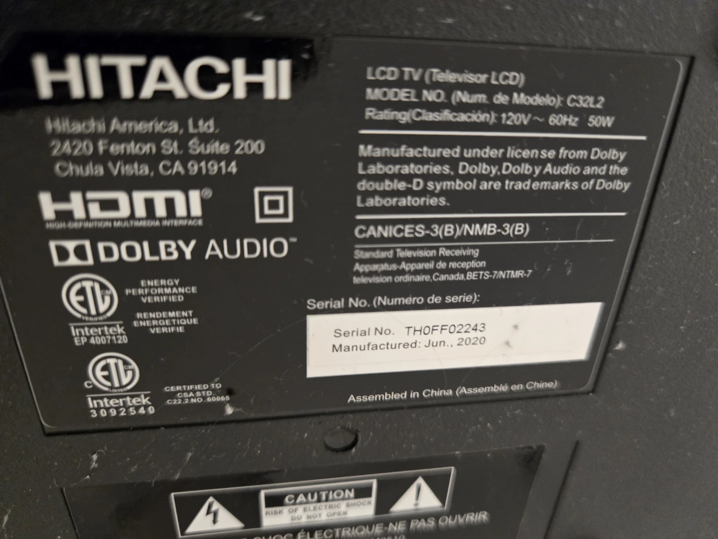 EUC/NEW HITACHI SMART TV REMOTE CONTROLS - photo 2