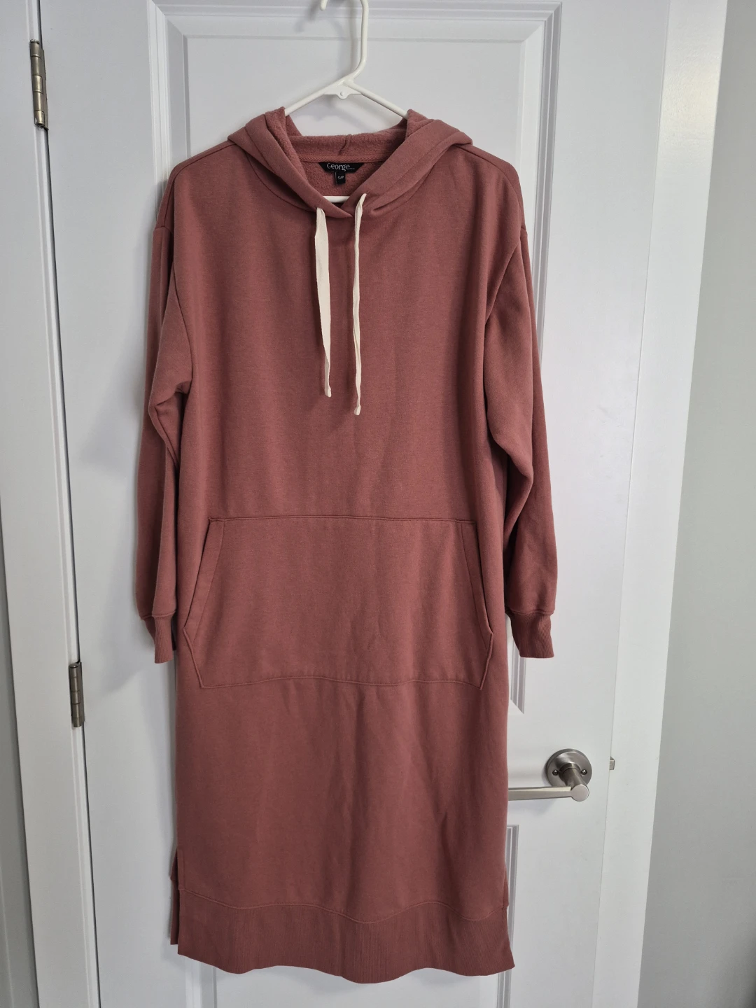New George Women's Hooded Dress S/P Rose Pink