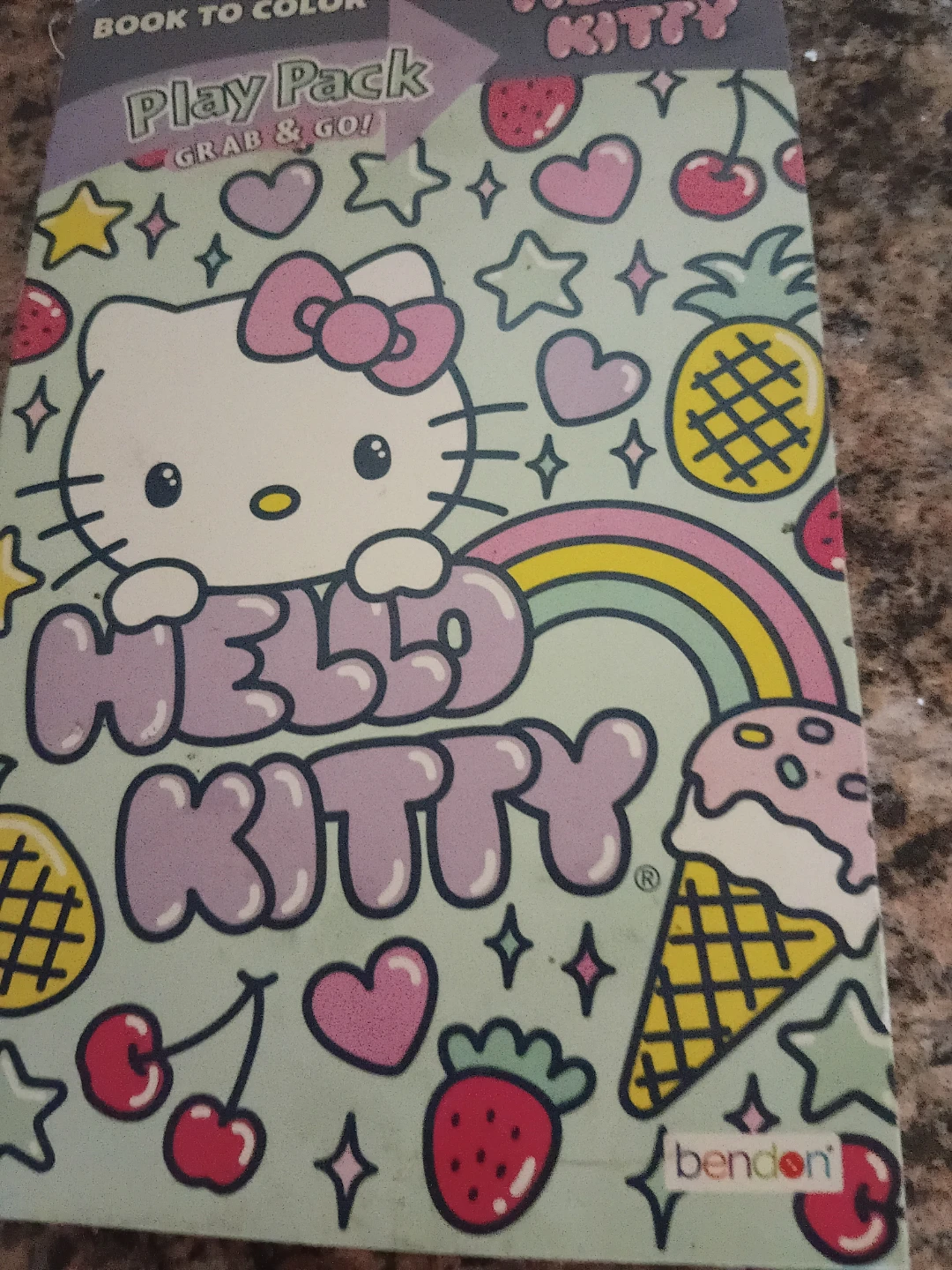 Hello Kitty Play Pack Book to Color