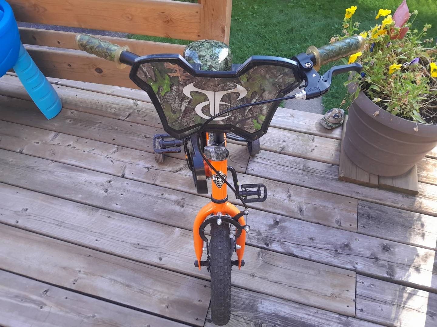 12" Orange Kids Bicycle with Camo Accents - photo 2