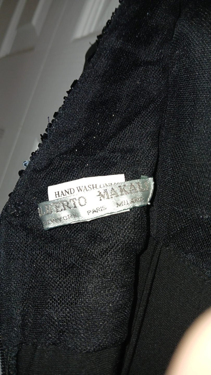 Black Alberto Makali Evening Dress - photo 4