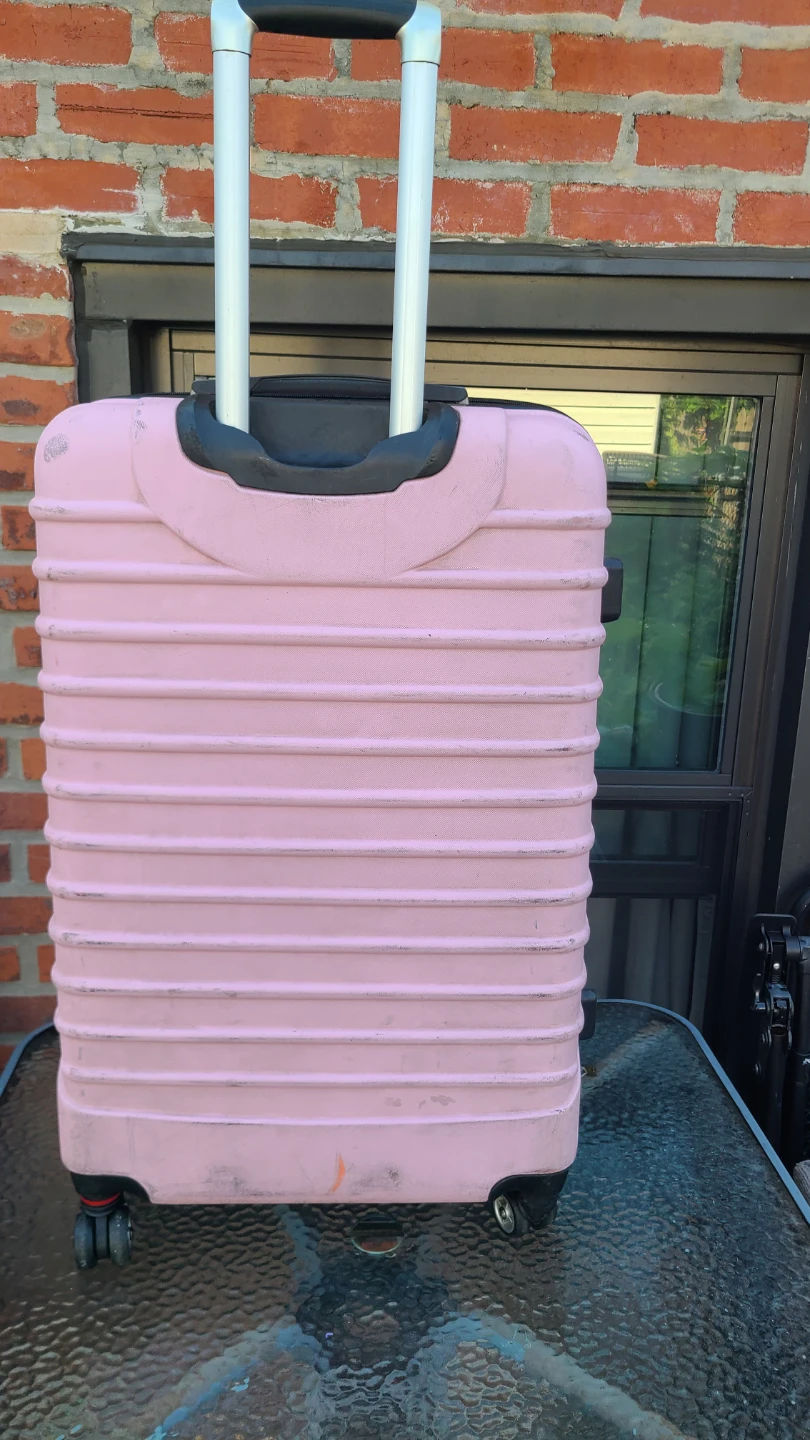 Pink Hardshell Spinner Luggage - XIN CAI LU