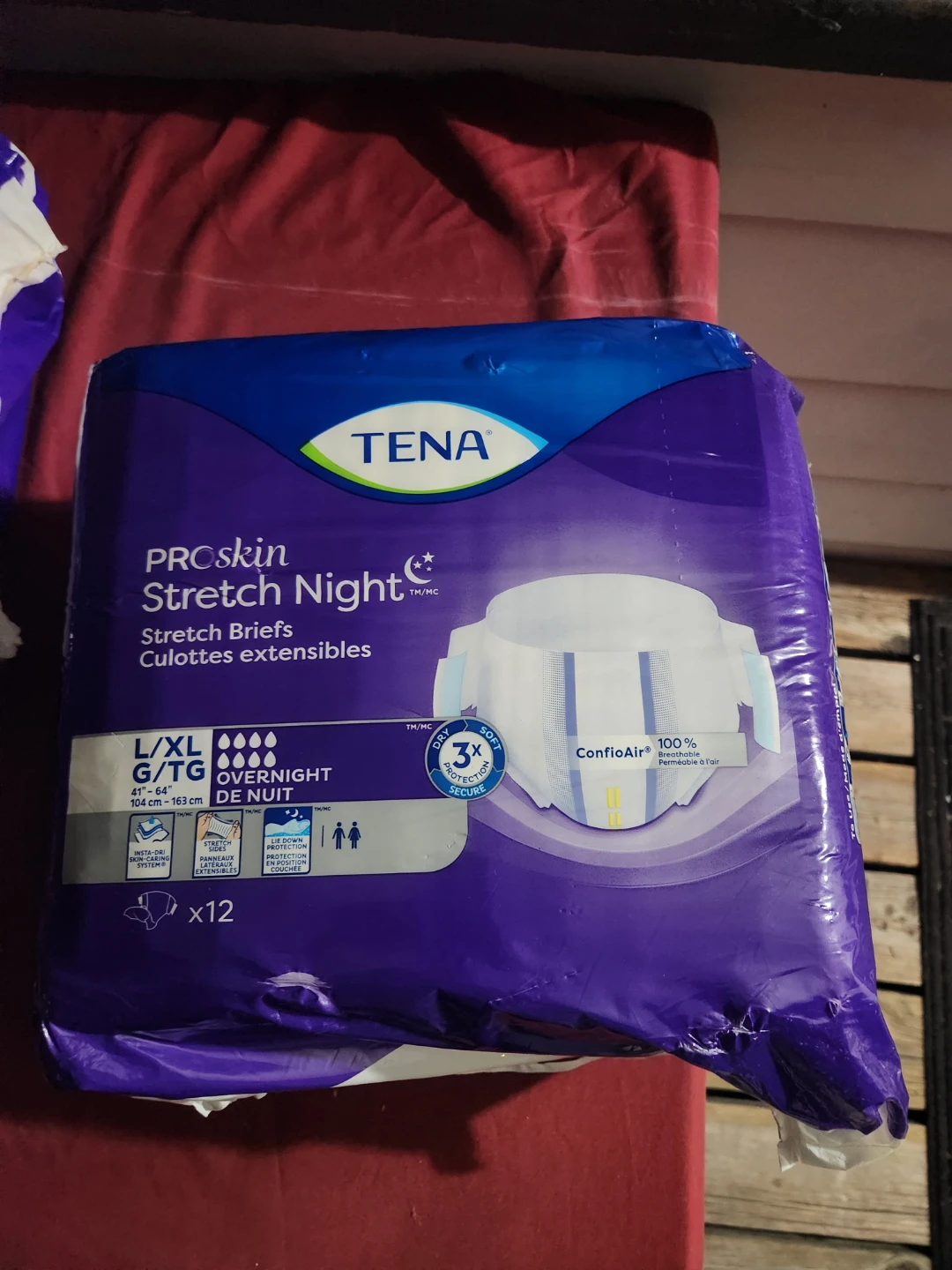 TENA ProSkin Stretch Night Briefs L/XL