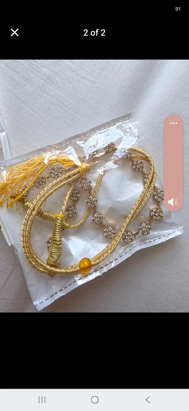 Gold-tone Rhinestone Necklace Set