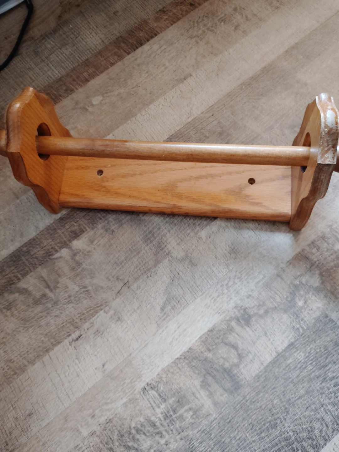 Wooden Paper Towel Holder