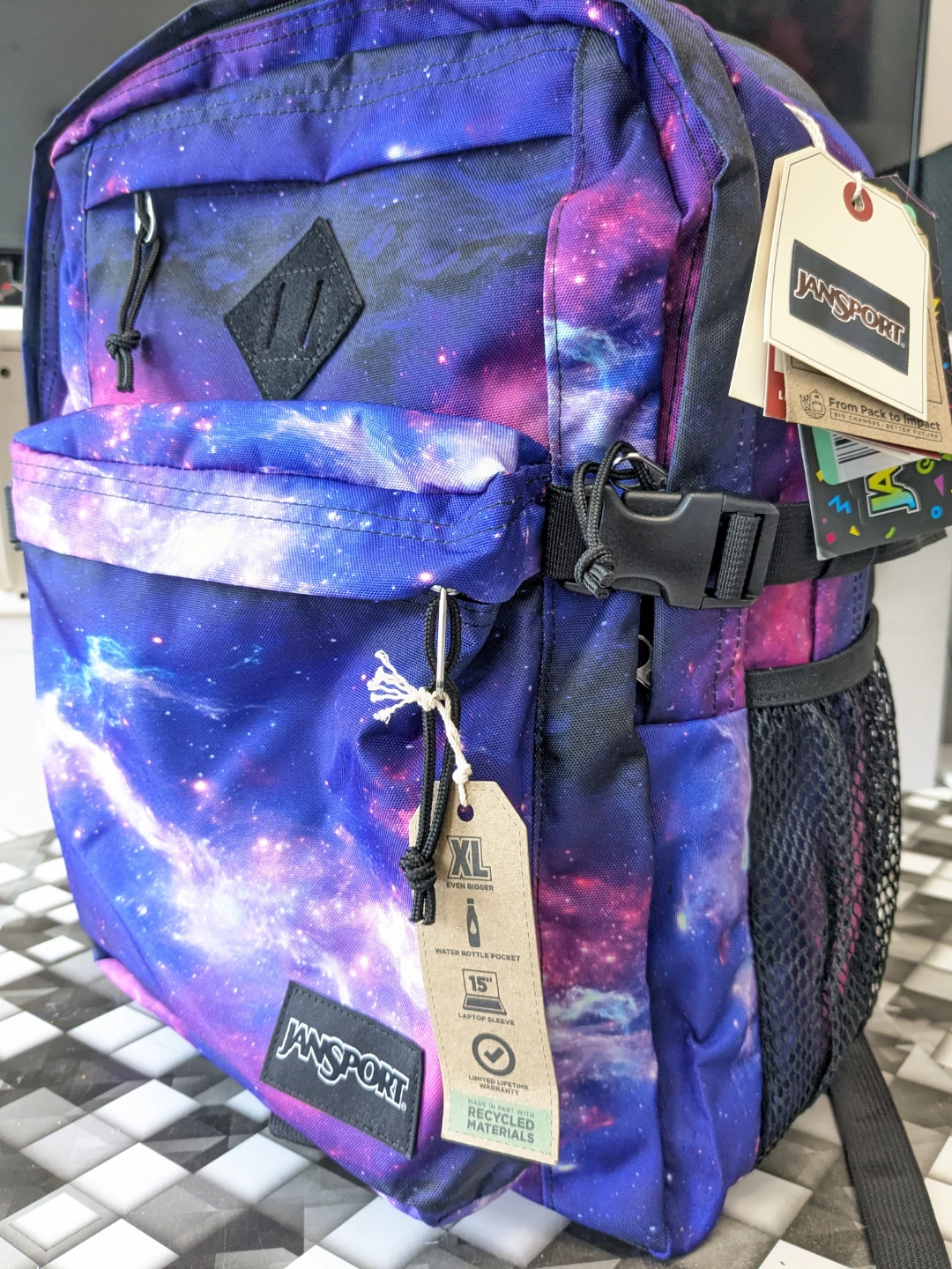 Jansport XL Big Size Unisex Backpack / Space Dust - photo 4