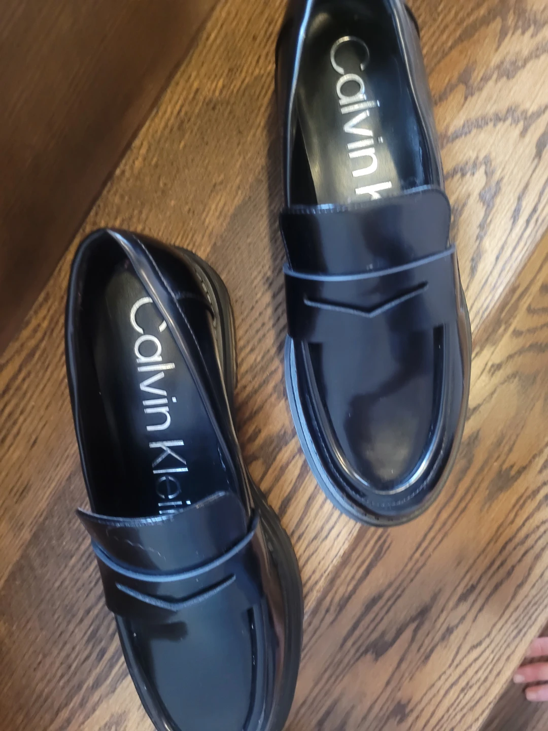 Calvin Klein Black Patent Loafers - photo 2