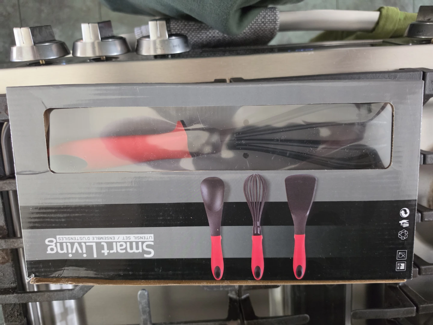 Smart Living Utensil Set - Spoon, Whisk, Spatula