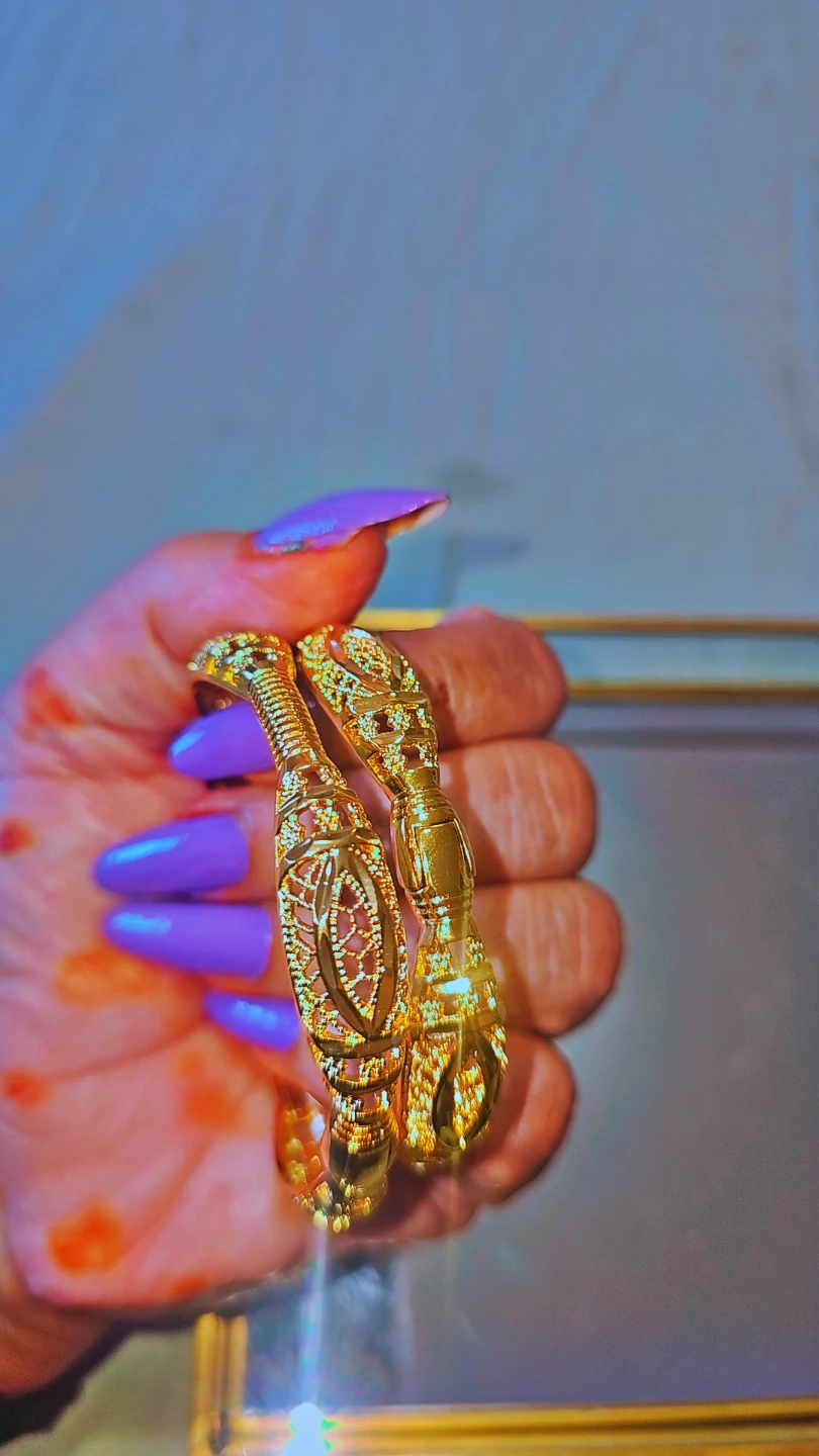 24 karat Gold plated Bangles set of 2