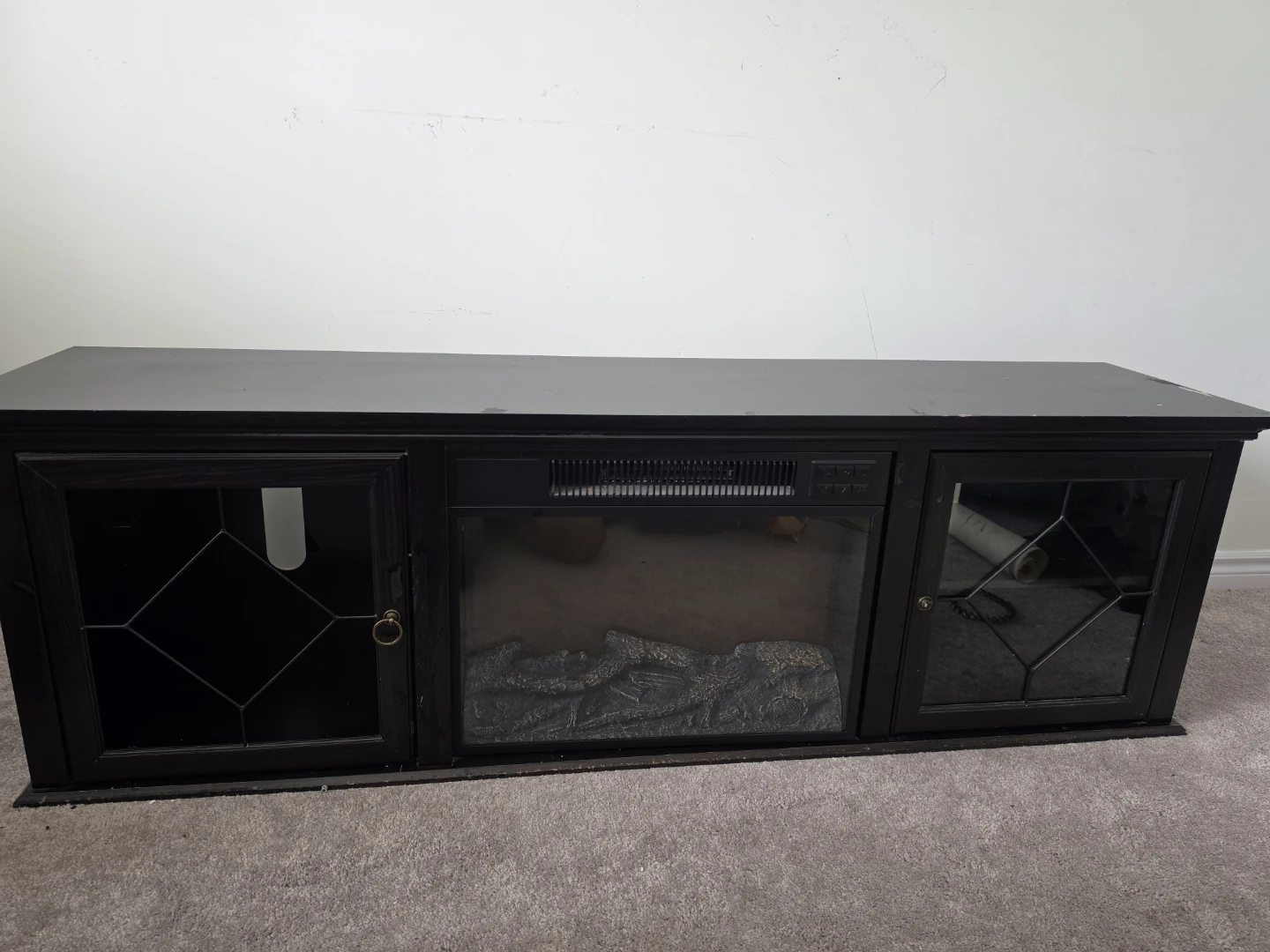 Tv Shelf with Fireplace - photo 3