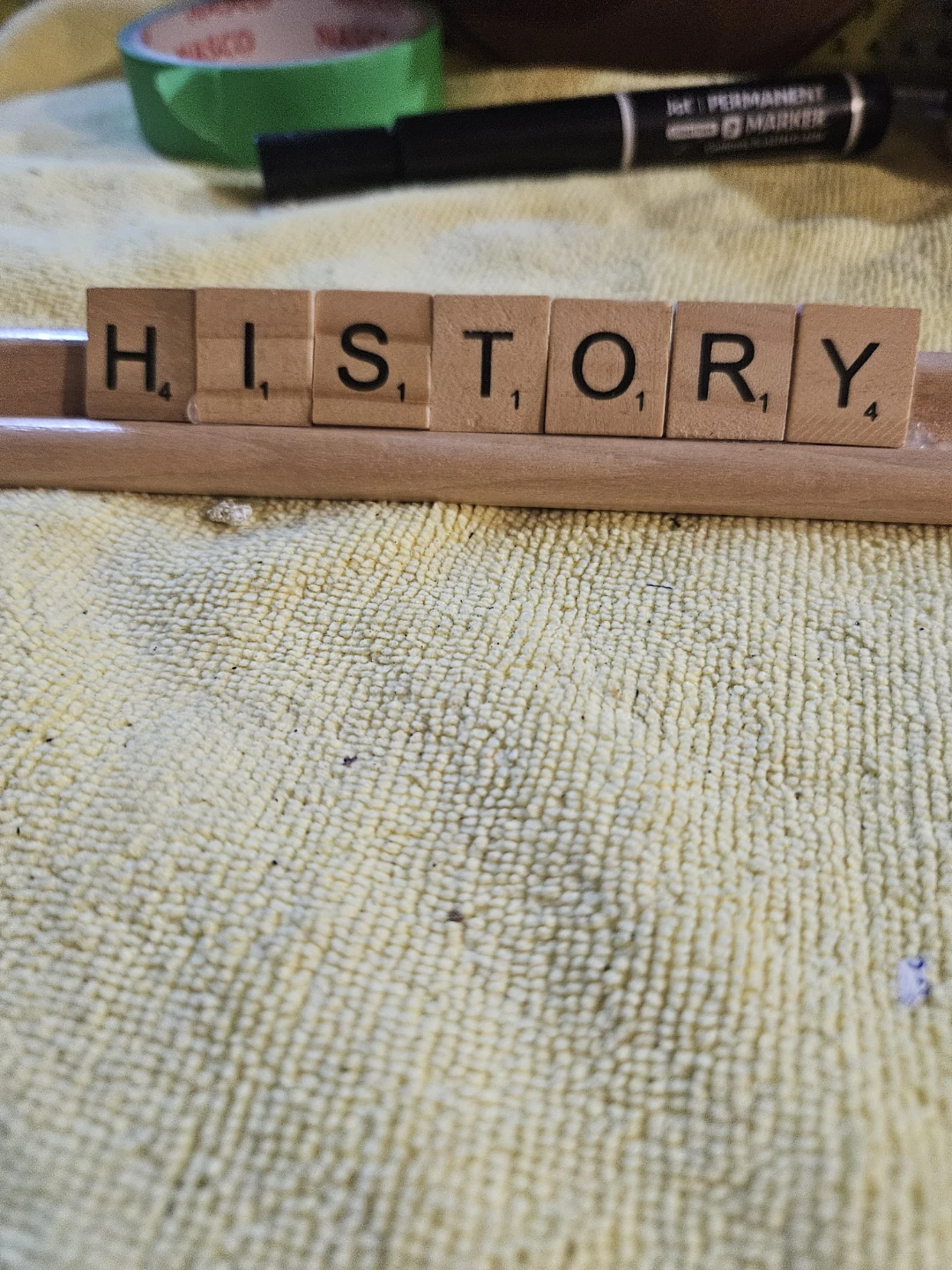 Wooden 'History' Tile Holder - photo 3