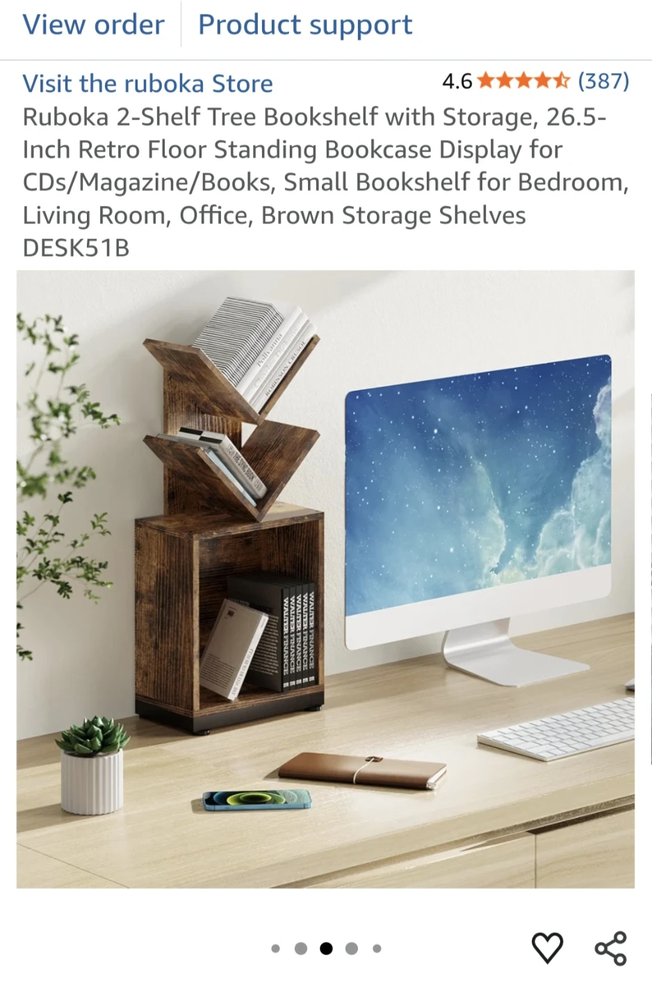 Unique Tree Bookshelf with Storage Base - photo 2
