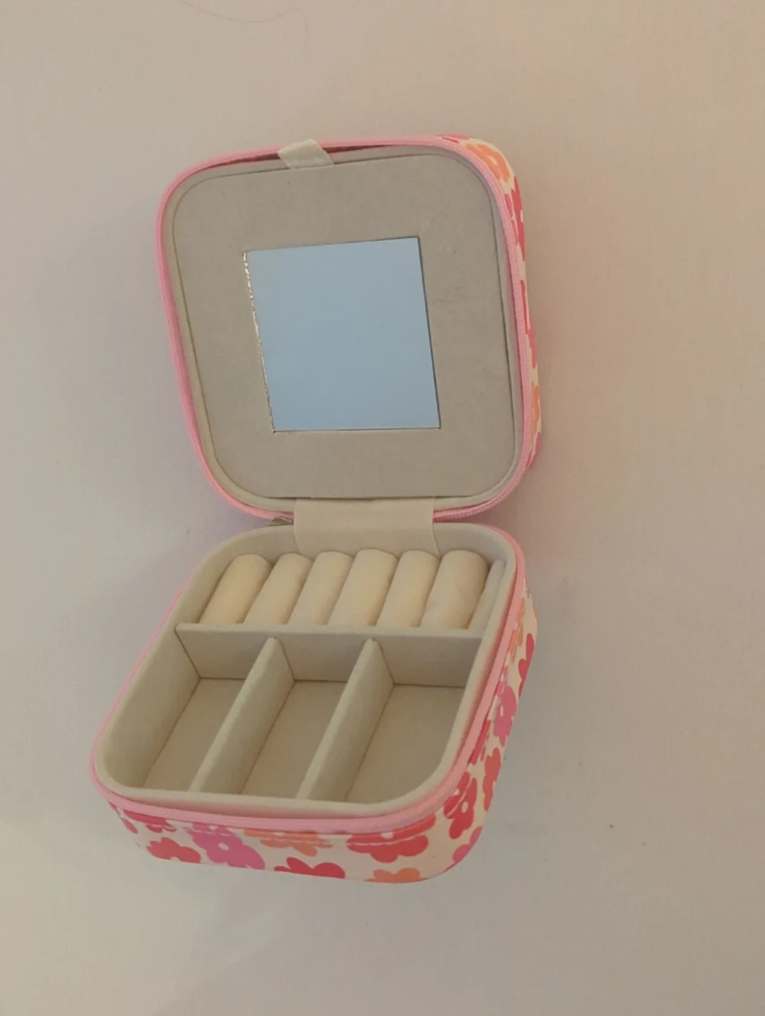 Floral Jewelry Box Organizer with Mirror - photo 2